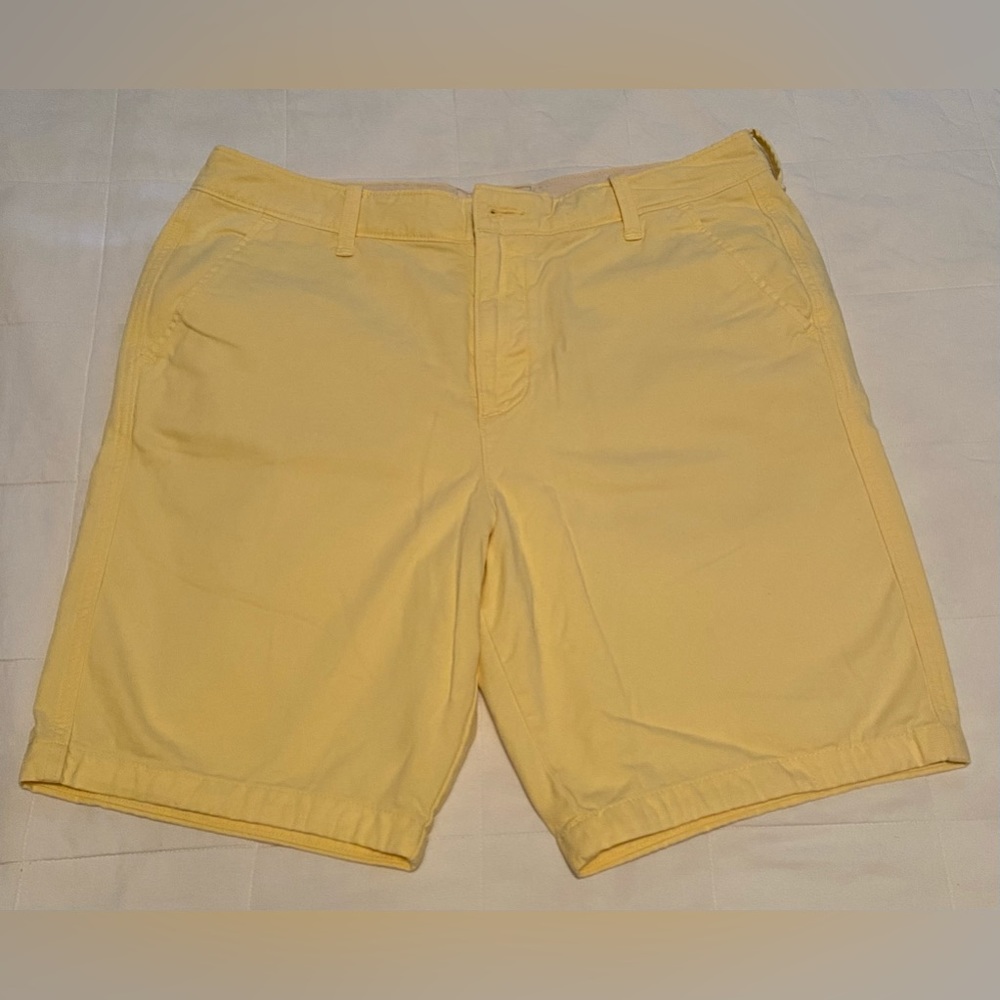 Yellow Hollister Men Classic Fit Shorts